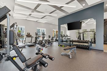 24/7 Gym with strength and cardio equipment